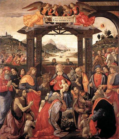 GHIRLANDAIO, Domenico Adoration of the Magi oil painting image